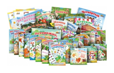 Комплект настольных пособий для логопеда Всё включено (карточки, открытки и наклейки)