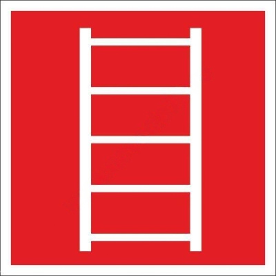 Знак эвакуации "Пожарная лестница" 0,15х0,15