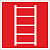 Знак эвакуации "Пожарная лестница" 0,15х0,15