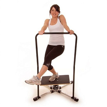 Тренажер-балансир с поручнем