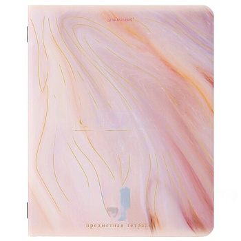 Тетрадь предметная "PASTEL" 48 л., SoftTouch, фольга, ФИЗИКА, клетка, BRAUBERG, 404319