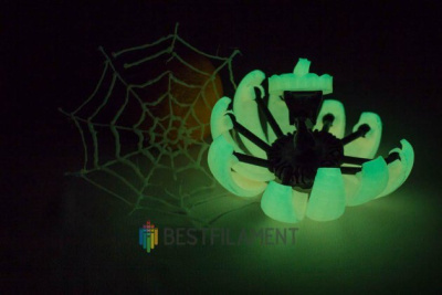 PLA Lumi пластик BestFilament 1,75 мм светящийся лимонный