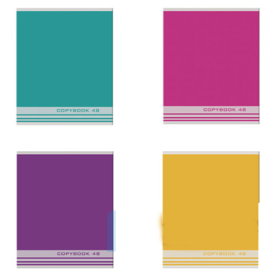 Тетрадь А5, 48 л., STAFF, клетка, офсет №2 ЭКОНОМ, обложка картон, ОДНОТОННАЯ, 402322