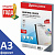 Обложки пластиковые для переплета БОЛЬШОЙ ФОРМАТ А3, КОМПЛЕКТ 100 шт., 200 мкм, прозрачные, BRAUBERG, 530936