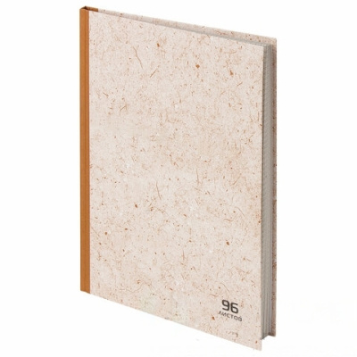 Книга учета 96 л., клетка, твердая, крафт, типографский блок, А4 (200х290 мм), STAFF, 126500