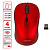Мышь беспроводная SONNEN V-111, USB, 800/1200/1600 dpi, 4 кнопки, оптическая, красная, 513520