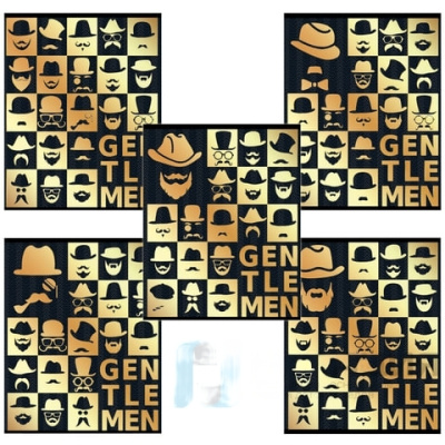 Тетрадь А5, 48 л., BRAUBERG, клетка, тиснение фольгой, ДЖЕНТЛЬМЕН, 403046