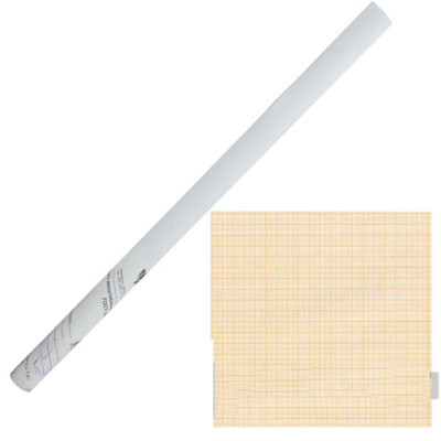 Бумага масштабно-координатная (миллиметровая), рулон 878 мм х 10 м, оранжевая, 65 г/м2, STAFF, 122811