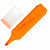 Текстовыделитель BRAUBERG "SPECIAL", ОРАНЖЕВЫЙ, линия 1-5 мм, 151905