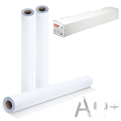 Рулон для плоттера, 914 мм х 45 м х втулка 50,8 мм, 90 г/м2, белизна CIE 146%, BRAUBERG, 110450