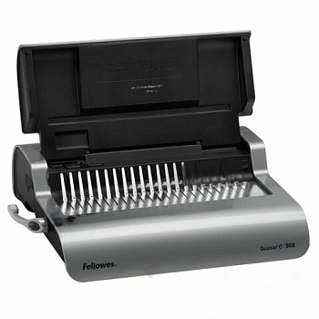 Переплетная машина для пластиковой пружины FELLOWES QUASAR-Е, электрическая, пробивает 25 листов, сшивает 500 листов, FS-56209