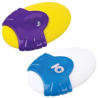 Ластик ЮНЛАНДИЯ "Морские камушки", 48х36х12 мм, цвет ассорти, овальный, пластиковый держатель, 228727