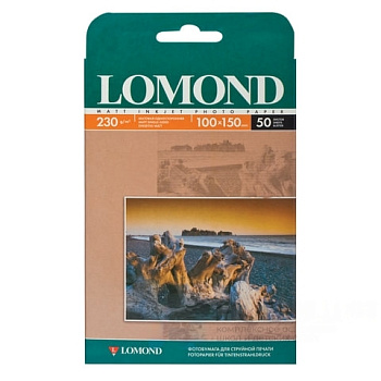 Фотобумага 10х15 см, 230 г/м2, 50 листов, односторонняя, матовая, LOMOND, 0102034