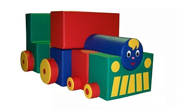 Игровой модуль Паровоз, 16 элементов