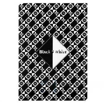 Папка для эскизов/планшет А4 210х297 мм, 30 листов, 2 цвета, 160 г/м2, твердая подложка, "Черный и белый", ПЛ-0304