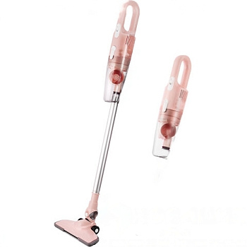 Пылесос вертикальный KITFORT KT-586-3, потребляемая мощность 600 Вт, циклонный фильтр 1,2 л, розовый