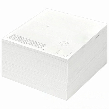 Блок для записей STAFF, непроклеенный, куб 9х9х5 см, белизна 70-80%, 126574