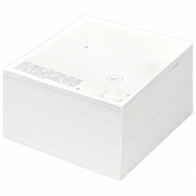 Блок для записей STAFF, непроклеенный, куб 9х9х5 см, белизна 70-80%, 126574