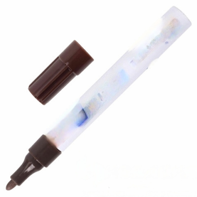 Маркер-краска лаковый EXTRA (paint marker) 4 мм, КОРИЧНЕВЫЙ, УСИЛЕННАЯ НИТРО-ОСНОВА, BRAUBERG, 151987