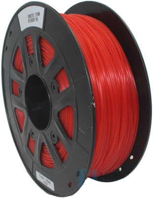 PETG 1,75 SolidFilament прозрачный красный 1 кг