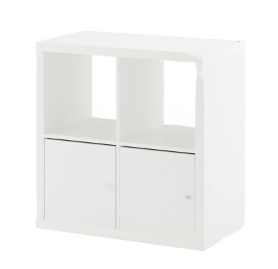 Стеллаж квадратный (4 ячейки, с 2 дверцами)