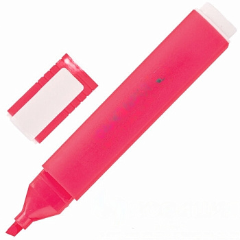 Текстовыделитель ЮНЛАНДИЯ "COLORSTAR", РОЗОВЫЙ, линия 1-4 мм, 151702