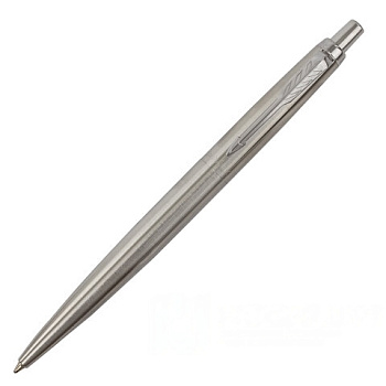 Ручка шариковая PARKER "Jotter XL Monochrome Stainless Steel CT", корпус серебристый, сталь, синяя,2122756
