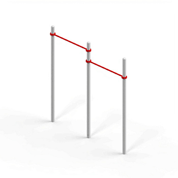 Турник двойной №2, h 2630 мм