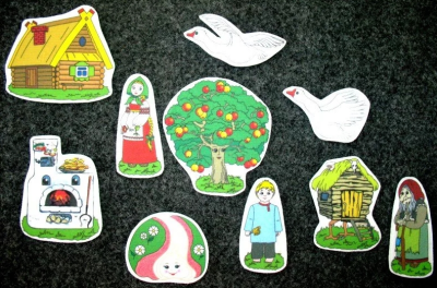 Набор Фланелеграф (поле 60х40 см и сказка Гуси-лебеди)