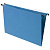 Подвесные папки А4/Foolscap (406х245 мм), до 80 листов, КОМПЛЕКТ 10 шт., синие, картон, BRAUBERG (Италия), 231793