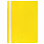 Скоросшиватель пластиковый ЮНЛАНДИЯ, А4, 130/180 мкм, желтый 228677