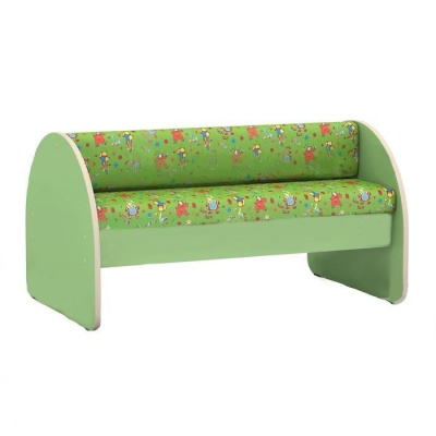 Скамейка двухсторонняя детская, флок (6-местная)