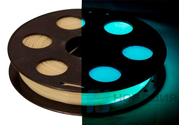 PLA Lumi пластик Bestfilament 1,75 мм светящийся 0,5 кг