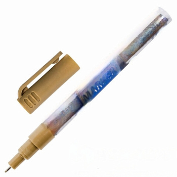 Маркер-краска лаковый EXTRA (paint marker) 1 мм, ЗОЛОТОЙ, УСИЛЕННАЯ НИТРО-ОСНОВА, BRAUBERG, 151963