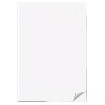 Ватман А1 (610 х 860 мм), 1 лист, плотность 180 г/м2, ГОЗНАК С-Пб, упаковка по 300 листов, водяной знак