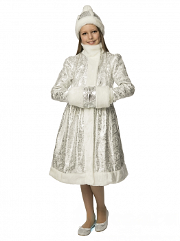 Детский карнавальный костюм Снегурочка Внучка (рост от 128 до 176 см)