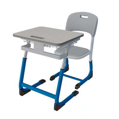 Комплект ученической мебели Smarty одноместный, регулируемый 3-5 Синий Серый