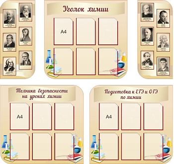 Комплект стендов для кабинета химии (5 шт)