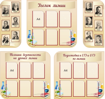 Комплект стендов для кабинета химии (5 шт)