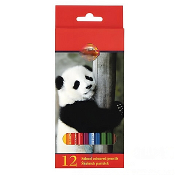 Карандаши цветные KOH-I-NOOR "Animals", 12 цветов, грифель 2,8 мм, заточенные, европодвес, 3552/12, 3552012008KSRU