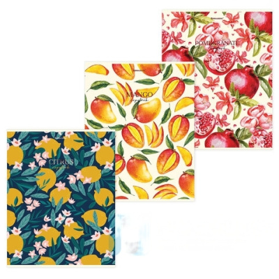 Тетрадь А4, 96 л., BRAUBERG, скоба, клетка, глянцевый лак, "FRUITS", 404066