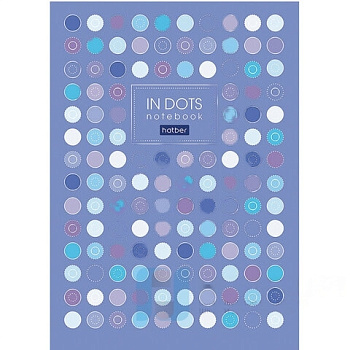Тетрадь А5 48 л. HATBER Premium скоба, в точку, матовая ламинация, "Нежные тона", 48Т5лA9_22080