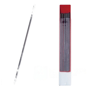 Грифели для цангового карандаша KOH-I-NOOR, НВ, 2 мм, КОМПЛЕКТ 12 шт., 41900HB013PK