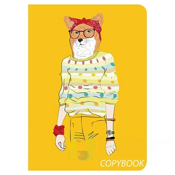 Тетрадь 60 л. в клетку обложка SoftTouch, бежевая бумага 70 г/м2, сшивка, В5 (179х250 мм), FOXY, BRAUBERG, 403815