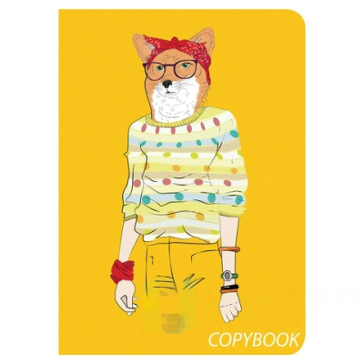 Тетрадь 60 л. в клетку обложка SoftTouch, бежевая бумага 70 г/м2, сшивка, В5 (179х250 мм), FOXY, BRAUBERG, 403815