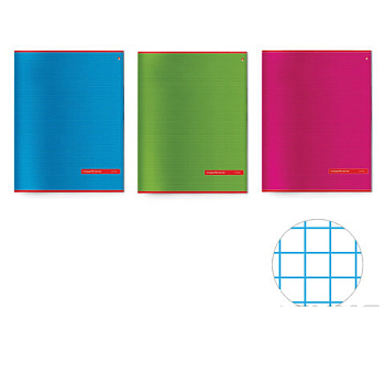 Тетрадь А4 48 л. АЛЬТ скоба, клетка, глянцевый лак, "Классика" (3 вида), 7-48-019