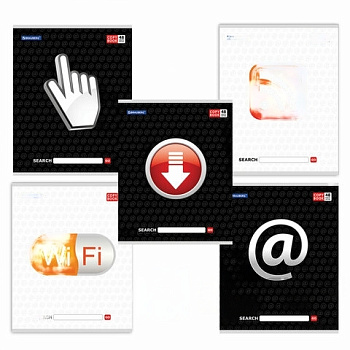 Тетрадь А5, 48 л., BRAUBERG, линия, обложка картон, В СЕТИ, 401898