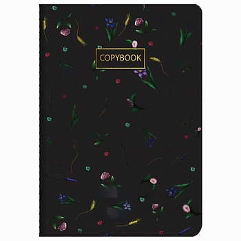 Тетрадь 40 л. в клетку обложка SoftTouch, фольга, бежевая бум. 70 г/м2, сшивка, А5 (147х210 мм), FLOWERS, BRAUBERG, 403773