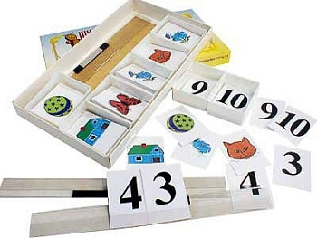 Счетная лесенка (ламинированная, с магнит. креплением)