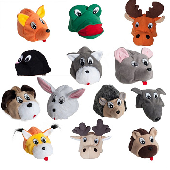 Набор шапочек Животные